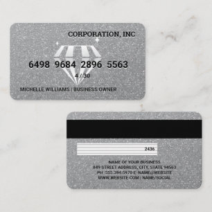 Visita Diamond Sparkle   Gliteria   Cartão de crédito