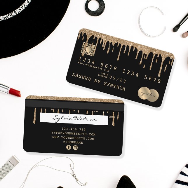 Visita Discagem Dourada com Estilos de Cartão de Crédito (Criador carregado)