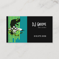 Disco-jóquei do DJ Mixmaster - cartão de indústria