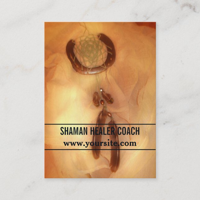 Visita Dreamcatcher - Cartão de Negócios / Agendamento (Frente)