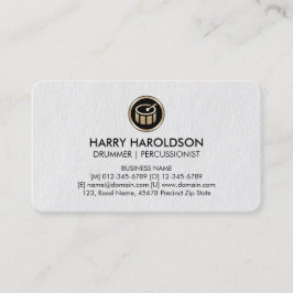 Visita Drummer Drummer Percussionista Cartão de negócios 