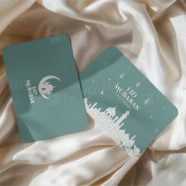 Visita Elegante Eid Mubarak 1447 Hijri Cartão de saudação