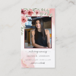 Visita Em Adoro Memória Esmague Cartão De Oração Funeral 