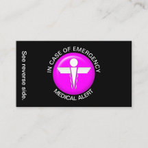 EM CASO DE EMERGÊNCIA Cartão de Alerta Médico