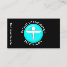 Visita EM CASO DE EMERGÊNCIA Cartão de Alerta Médico