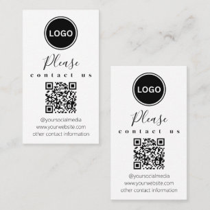 Visita Entre em contato conosco Código QR Cartão de vis