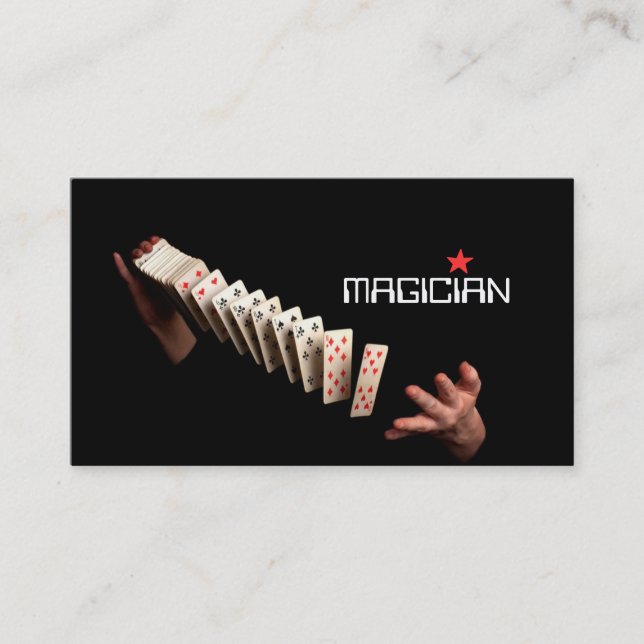 Visita Entretenimento com Trick de Poker de Cartão Magico (Frente)