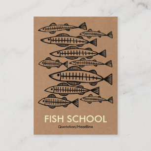 Visita Escola de Peixes - Caixa de Cartão