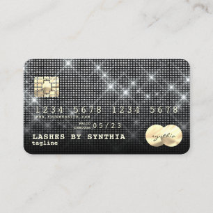 Visita Estilo moderno do Cartão de Crédito Leve Silver