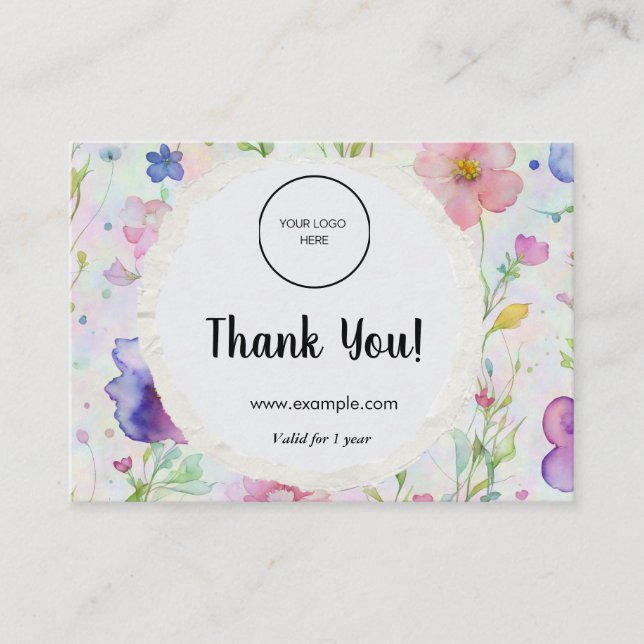 Visita Estratégia de Cartão de Fidelidade para a Retenção (Frente)