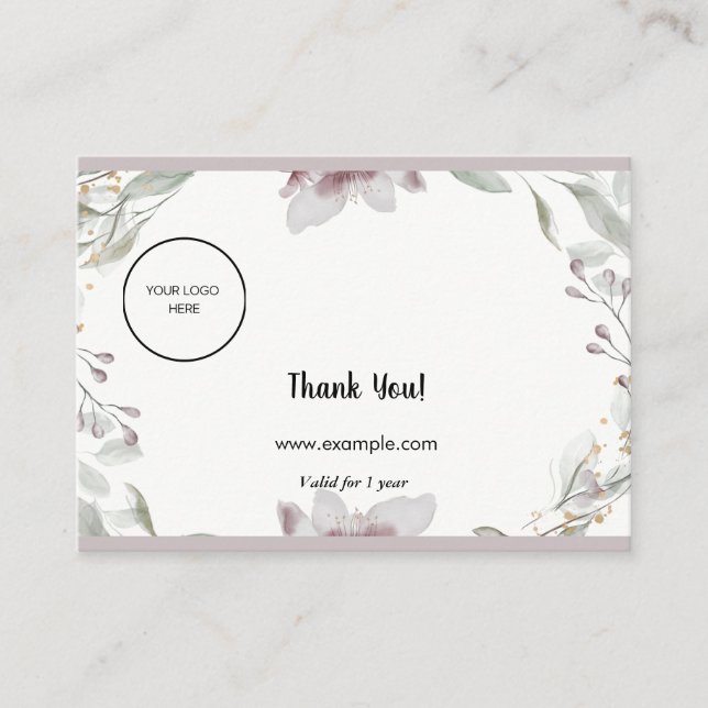 Visita Estratégia de Cartão de Fidelidade para a Retenção (Frente)