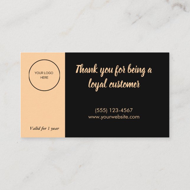 Visita Estratégia de Cartão de Fidelidade para a Retenção (Verso)