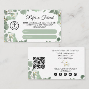 Visita Eucalyptus Business Refere Um Cartão De Referência