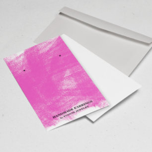 Visita Expositor de Brincos Fuchsia Pastel Cartão de Negó