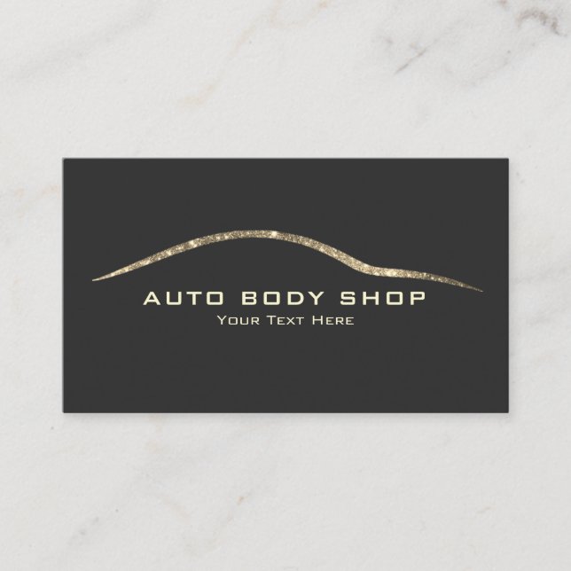 Visita Faux Glitter Automotive - Body Comprar Cartão de v (Frente)