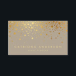 Visita Faux Gold Foil Confetti Pontos Modernos Cartão de<br><div class="desc">Gold Foil Confetti Pontos Modernos Cartão de visita</div>