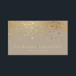 Visita Faux Gold Foil Confetti Pontos Modernos Cartão de<br><div class="desc">Gold Foil Confetti Pontos Modernos Cartão de visita</div>