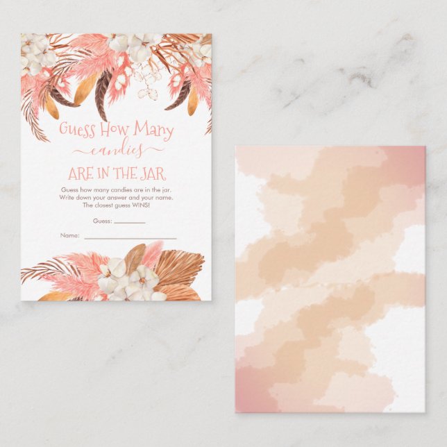 Visita Floral adivinha quantas canções no cartão de jogo (Frente/Verso)