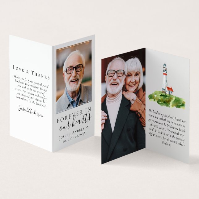 Visita Folheado para sempre em nosso Cartão de Oração Mem (Interior e exterior)