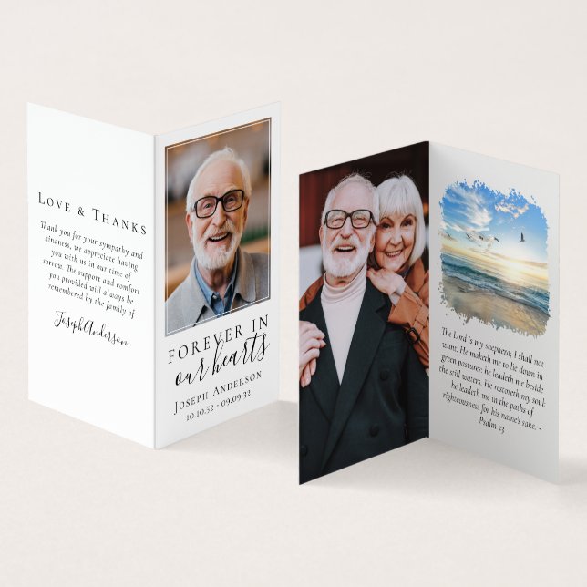 Visita Folheado para sempre em nosso Cartão de Oração Mem (Interior e exterior)