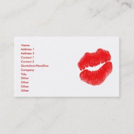 Visita Formular Lábios Vermelhos Artistas Em Cartão de vi