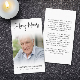 Visita Funeral Moderno No Adorável Cartão De Oração Fotog