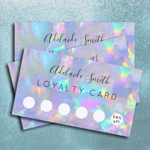 Visita gemstone opal do cartão de fidelidade