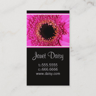 Visita Gerbera Daisy Modelo de cartão de negócios