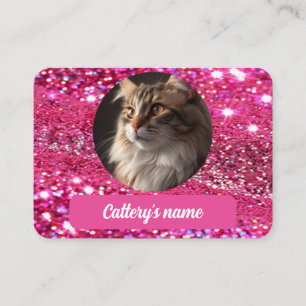 Visita Glitter Glitter, Coleção Personalizada de Cartão d