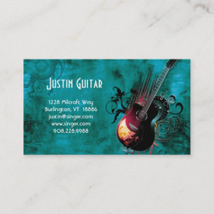 Visita Guitarra DJ vermelho do cartão de indústria