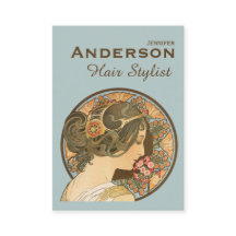 Hair Stylist Flowers Beauty CC0644 Cartão de visit