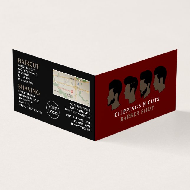 Visita Hairstyles, Cartão Detalhado de Lealdade para Barb (Exterior)