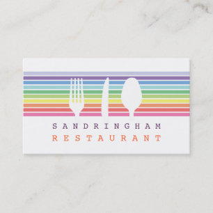 Visita Hospitalidade Restaurante Café Chef Cartão de visi