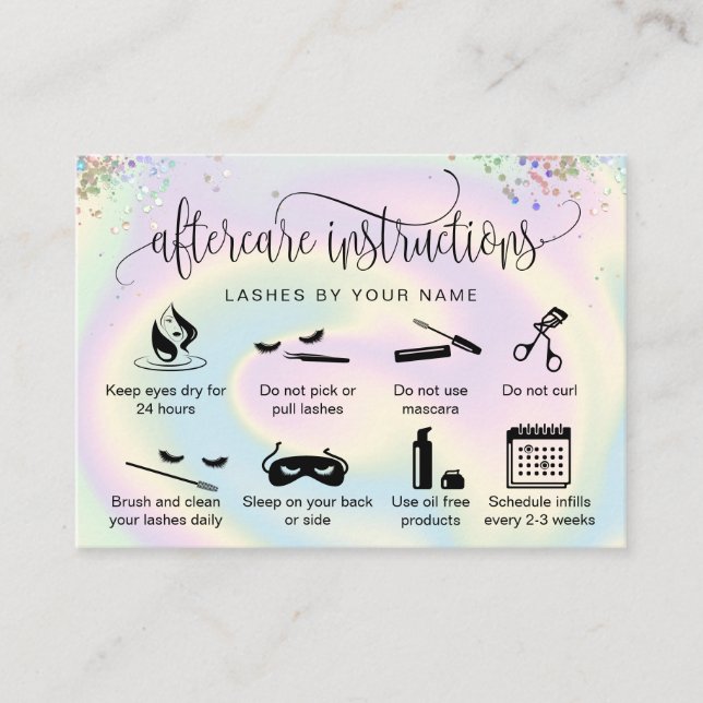 Visita Ícones das extensões de pestanas do cartão de pós- (Frente)