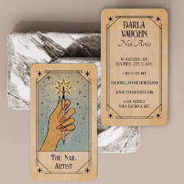 Visita Ilustração do Cartão de Tarot do Artista de Unhas 
