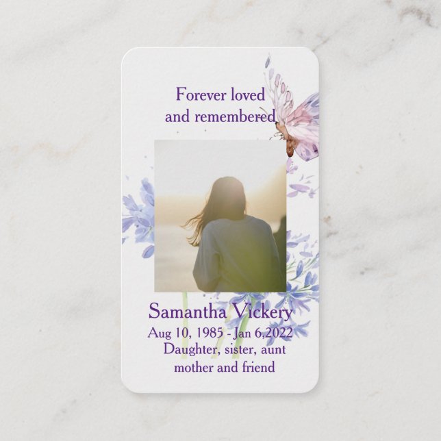 Visita Isaiah 41:10 - Cartão de Memória Memorial de Escri (Verso)