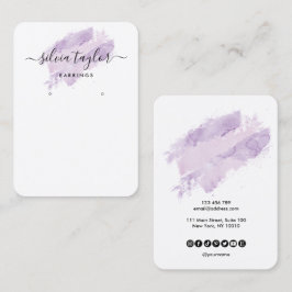 Visita Lavanda do cartão de exibição Enrelho de Caligrafi