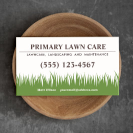 Visita Lawn Care Landscaping Services Grass Cartão de vis