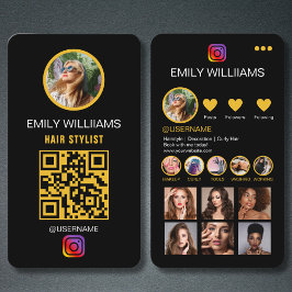 Visita Leis do Unhas do Artista do Instagram Cartão de vi