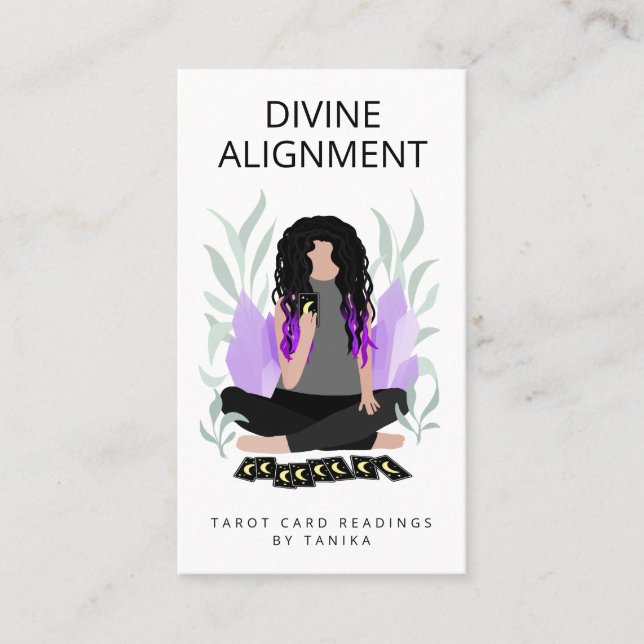 Visita Leitor de Cartão Tarot (Frente)