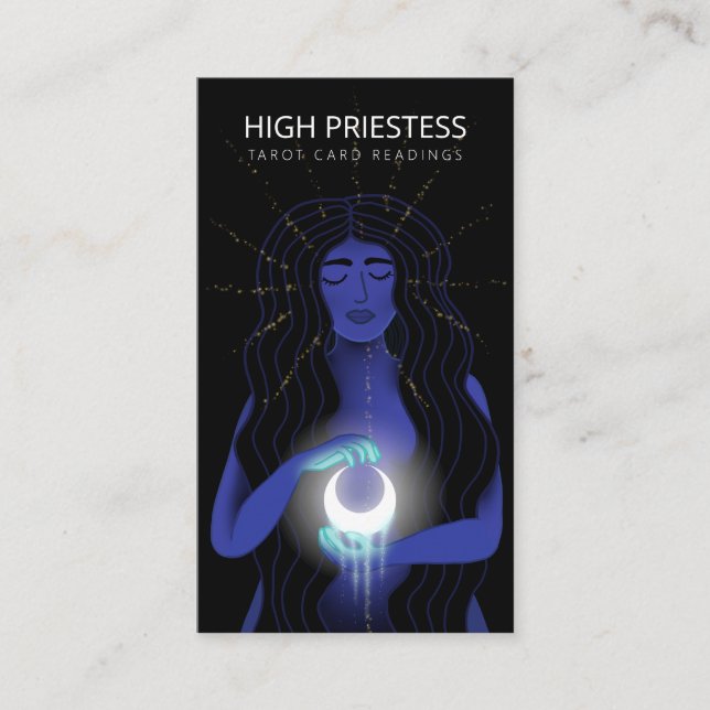 Visita Leitor de Cartão Tarot de Ilustração Espiritual (Frente)