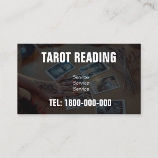 VISITA LEITURA DE TAROT CARTÃO EDITÁVEL