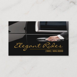 Visita Limousines Limo Car Services Driver Cartão de visi