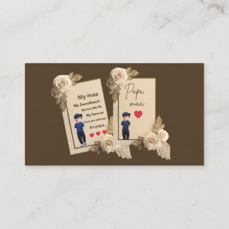 Visita Lindo Cartão de Amor para Mãe e Pai | Meu Maa Papa