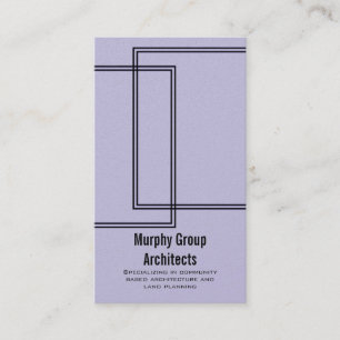 Visita Linhas lineares cartão de visita, Lilac