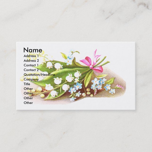 Visita Lírio do cartão do álbum de recortes do Victorian (Frente)