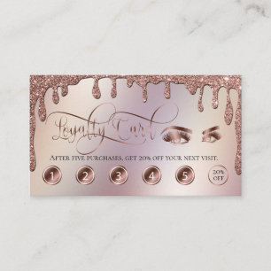 Visita Lixiviando Dourado Cartão de Fidelidade Makeup bel
