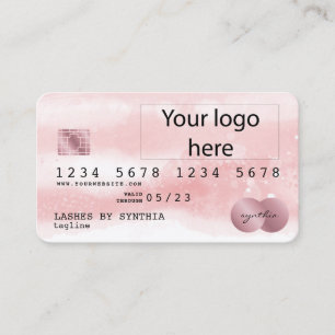 Visita LOGOTIPO ADD do Estilo de Cartão de Crédito Cor-de