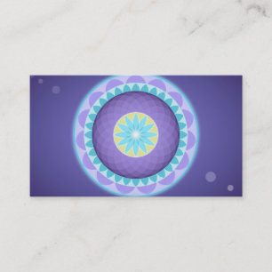 Visita Logotipo da Flor Elegante Lotus Yoga Cartão de vi