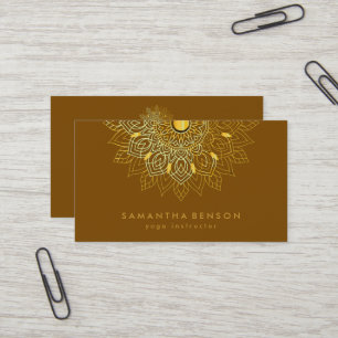 Visita Logotipo da Flor Elegante Lotus Yoga Cartão de vis